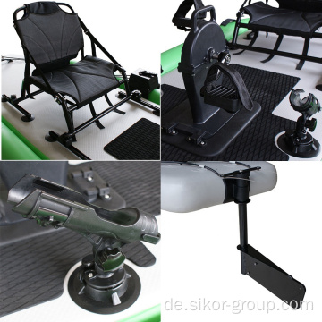 Fabrik Direktverkauf Geetone 1 Person Pedal aufblasbares Boot PVC Air Inflat Foot Pedal Kajak mit Fischerei Kajak